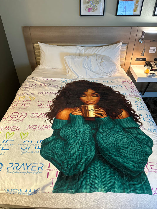 She Is Throw Blanket